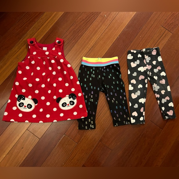 3 x 18-24 months pants and fleece dress - cute winter wear, 1 pair Hatley - Picture 1 of 4